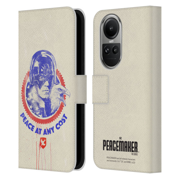 Peacemaker: Television Series Graphics Christopher Smith & Eagly Leather Book Wallet Case Cover For OPPO Reno10 5G / Reno10 Pro 5G