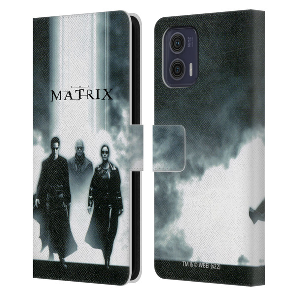 The Matrix Key Art Group 2 Leather Book Wallet Case Cover For Motorola Moto G73 5G