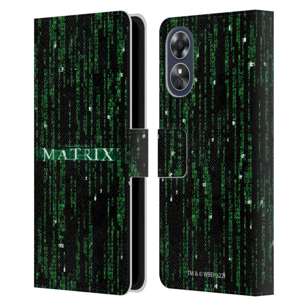 The Matrix Key Art Codes Leather Book Wallet Case Cover For OPPO A17