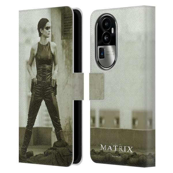 The Matrix Key Art Trinity Leather Book Wallet Case Cover For OPPO Reno10 Pro+