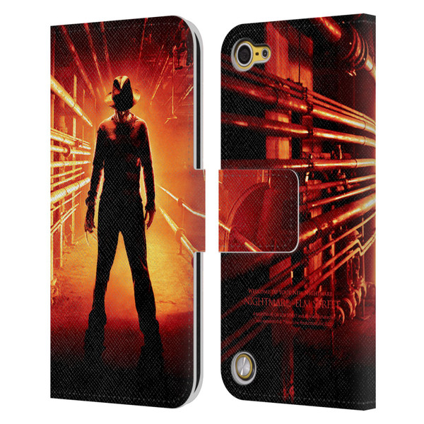 A Nightmare On Elm Street (2010) Graphics Freddy Poster Leather Book Wallet Case Cover For Apple iPod Touch 5G 5th Gen
