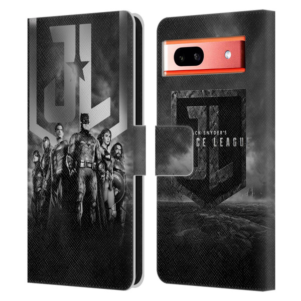 Zack Snyder's Justice League Snyder Cut Character Art Group Logo Leather Book Wallet Case Cover For Google Pixel 7a