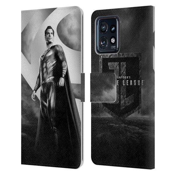 Zack Snyder's Justice League Snyder Cut Character Art Superman Leather Book Wallet Case Cover For Motorola Moto Edge 40 Pro