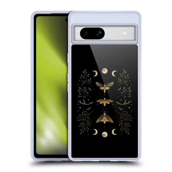 Episodic Drawing Illustration Animals Death Head Moth Night Soft Gel Case for Google Pixel 7a