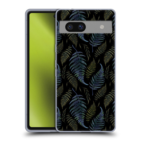 Episodic Drawing Pattern Leaves Soft Gel Case for Google Pixel 7a