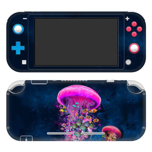 Dave Loblaw Sea 2 Pink Jellyfish Vinyl Sticker Skin Decal Cover for Nintendo Switch Lite