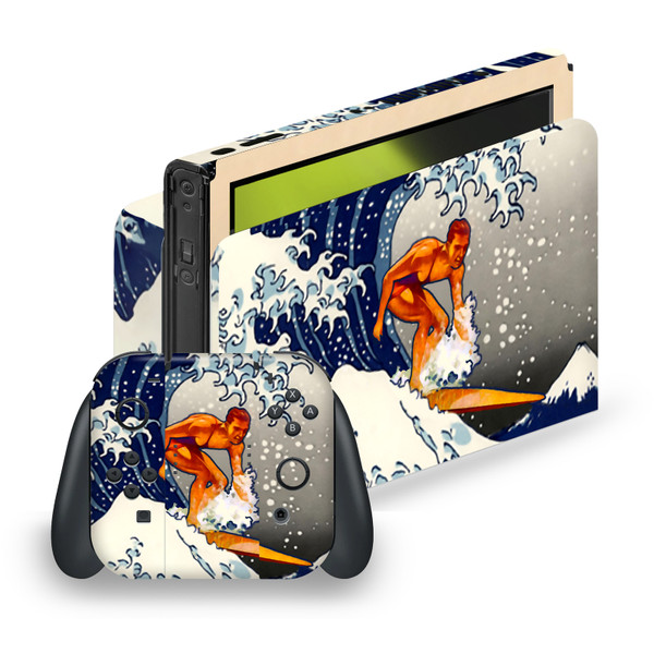 Dave Loblaw Sea 2 Wave Surfer Vinyl Sticker Skin Decal Cover for Nintendo Switch OLED
