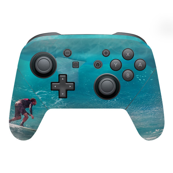 Dave Loblaw Sea 2 Shark Surfer Vinyl Sticker Skin Decal Cover for Nintendo Switch Pro Controller