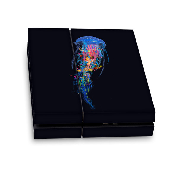 Dave Loblaw Sea 2 Blue Jellyfish Vinyl Sticker Skin Decal Cover for Sony PS4 Console