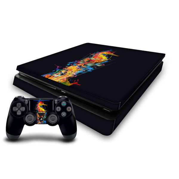 Dave Loblaw Sea 2 Seahorse Vinyl Sticker Skin Decal Cover for Sony PS4 Slim Console & Controller