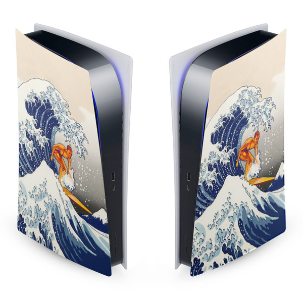 Dave Loblaw Sea 2 Wave Surfer Vinyl Sticker Skin Decal Cover for Sony PS5 Digital Edition Console
