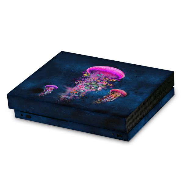 Dave Loblaw Sea 2 Pink Jellyfish Vinyl Sticker Skin Decal Cover for Microsoft Xbox One X Console