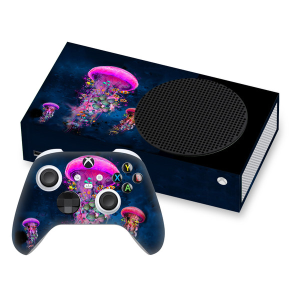 Dave Loblaw Sea 2 Pink Jellyfish Vinyl Sticker Skin Decal Cover for Microsoft Series S Console & Controller