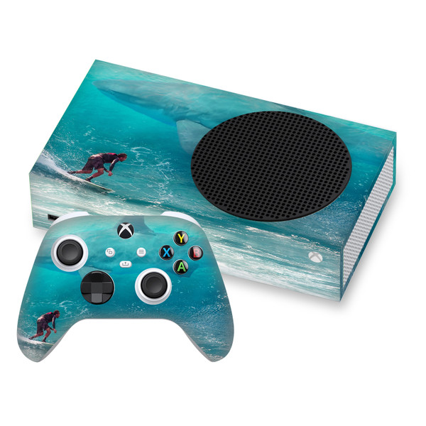 Dave Loblaw Sea 2 Shark Surfer Vinyl Sticker Skin Decal Cover for Microsoft Series S Console & Controller