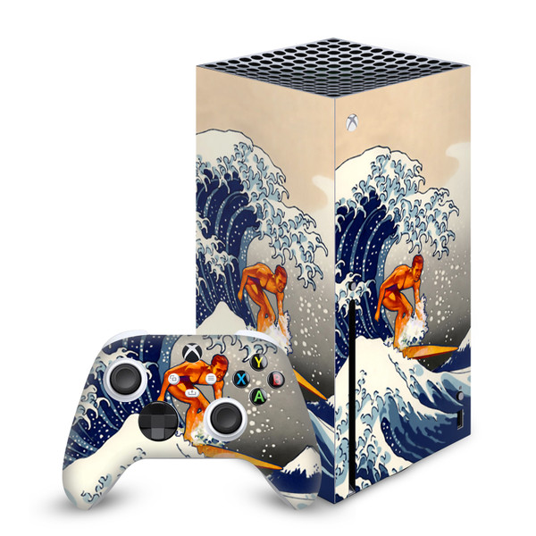Dave Loblaw Sea 2 Wave Surfer Vinyl Sticker Skin Decal Cover for Microsoft Series X Console & Controller