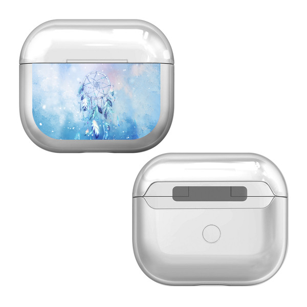 Simone Gatterwe Art Mix Blue Dreamcatcher Clear Hard Crystal Cover Case for Apple AirPods 3 3rd Gen Charging Case