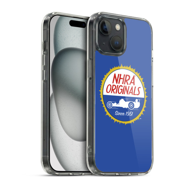 National Hot Rod Association Graphics Original Logo Soft Gel Case for Apple iPhone 15 & MagSafe