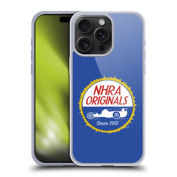 National Hot Rod Association Graphics Original Logo Soft Gel Case for Apple iPhone 15 Pro Max