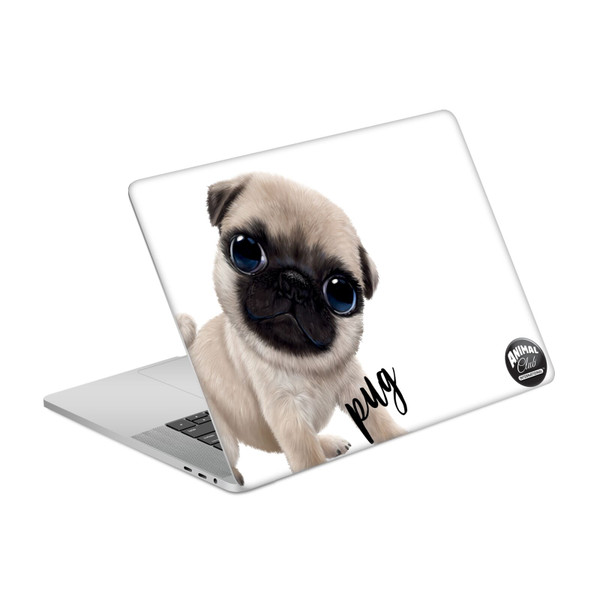 Animal Club International Faces Pug Vinyl Sticker Skin Decal Cover for Apple MacBook Pro 15.4" A1707/A1990