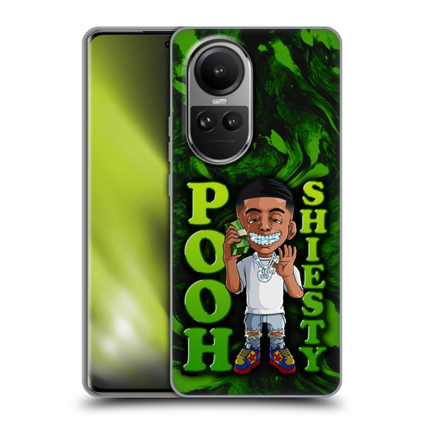 Pooh Shiesty Graphics Green Soft Gel Case for OPPO Reno10 5G / Reno10 Pro 5G