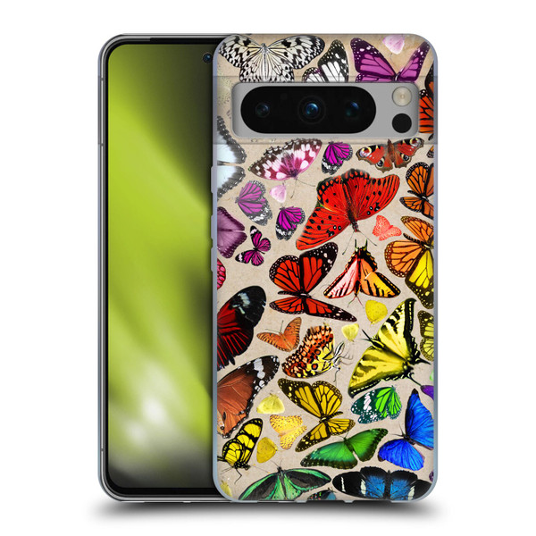 Anthony Christou Art Rainbow Butterflies Soft Gel Case for Google Pixel 8 Pro