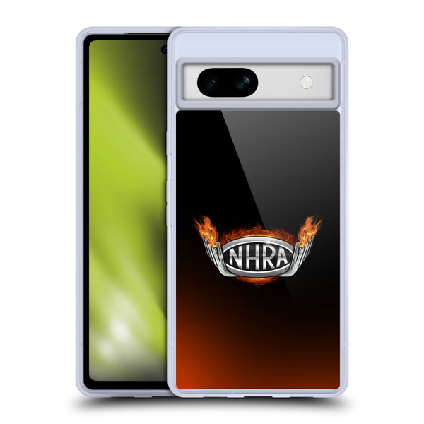 National Hot Rod Association Graphics Fire Logo Soft Gel Case for Google Pixel 7a
