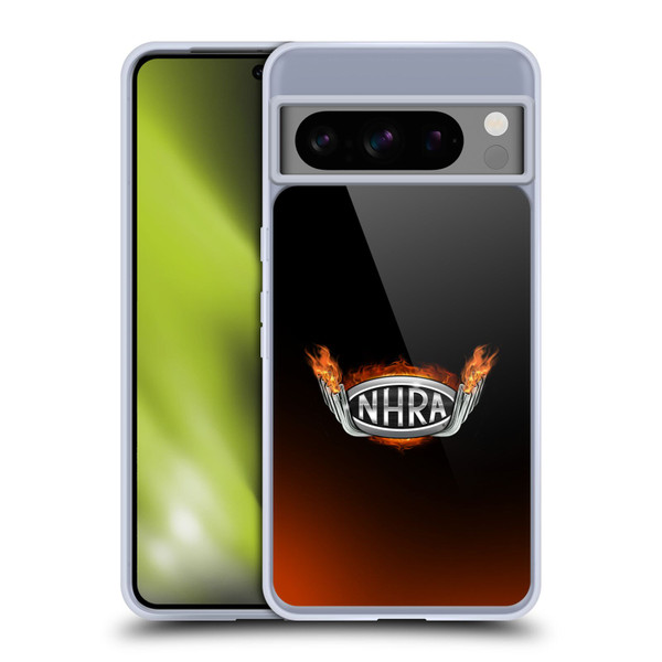National Hot Rod Association Graphics Fire Logo Soft Gel Case for Google Pixel 8 Pro