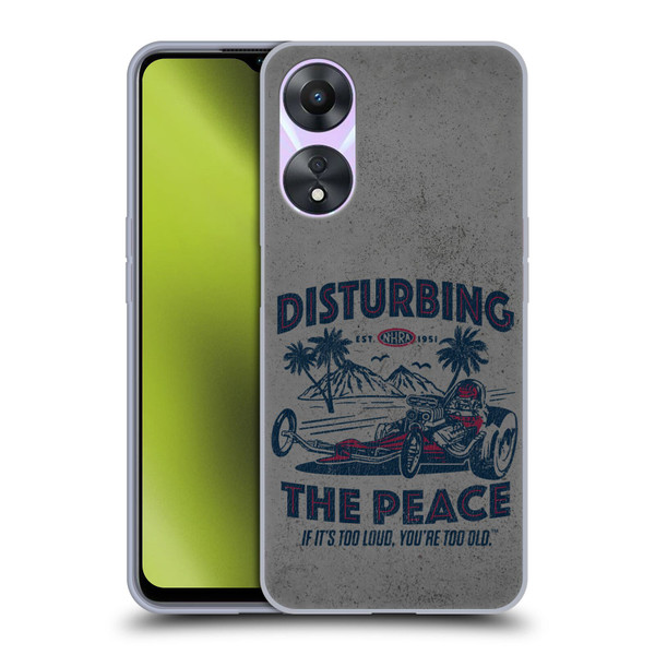 National Hot Rod Association Graphics Drag Peace Soft Gel Case for OPPO A78 5G