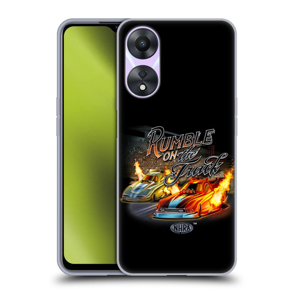 National Hot Rod Association Graphics Rumble On The Track Soft Gel Case for OPPO A78 5G