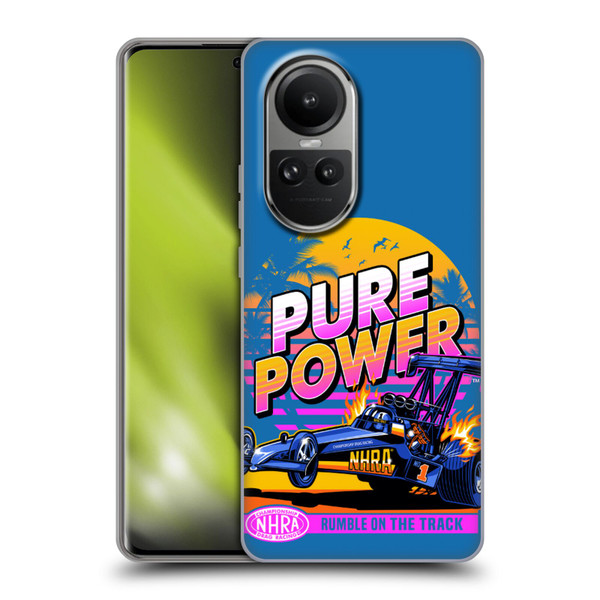 National Hot Rod Association Graphics Pure Power Soft Gel Case for OPPO Reno10 5G / Reno10 Pro 5G