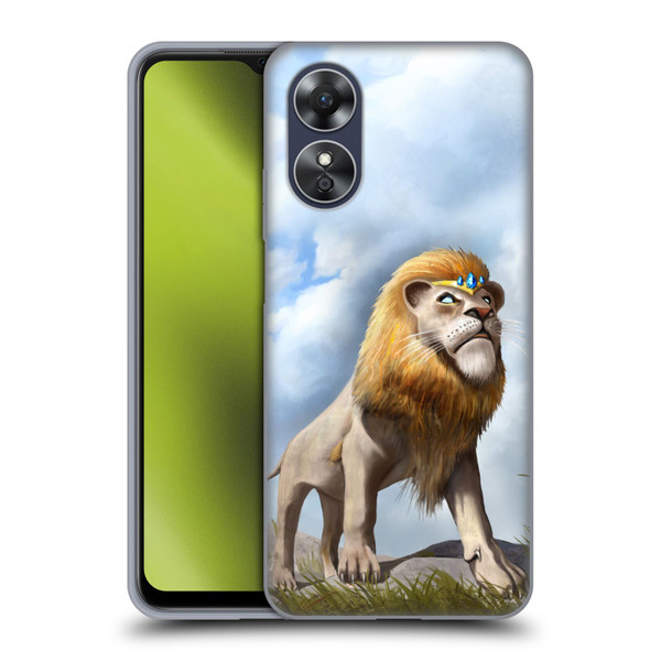 Anthony Christou Fantasy Art King Of Lions Soft Gel Case for OPPO A17