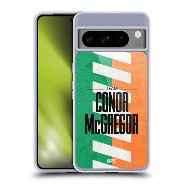 UFC Fighter Team Conor McGregor Flag Soft Gel Case for Google Pixel 8 Pro