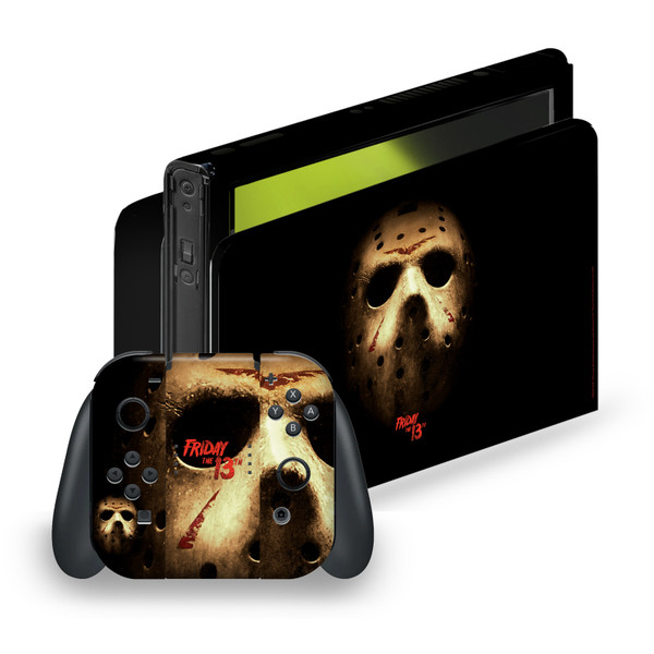 Friday the 13th 2009 Graphics Jason Voorhees Poster Vinyl Sticker Skin Decal Cover for Nintendo Switch OLED