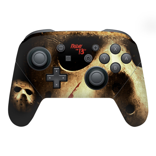 Friday the 13th 2009 Graphics Jason Voorhees Poster Vinyl Sticker Skin Decal Cover for Nintendo Switch Pro Controller
