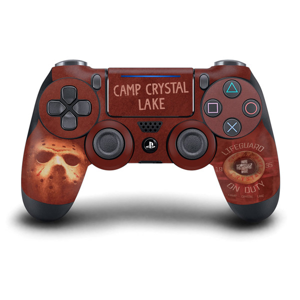 Friday the 13th 2009 Graphics Camp Crystal Lake Vinyl Sticker Skin Decal Cover for Sony DualShock 4 Controller
