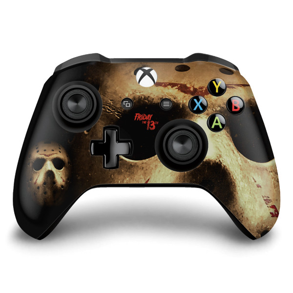 Friday the 13th 2009 Graphics Jason Voorhees Poster Vinyl Sticker Skin Decal Cover for Microsoft Xbox One S / X Controller