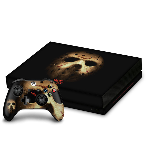 Friday the 13th 2009 Graphics Jason Voorhees Poster Vinyl Sticker Skin Decal Cover for Microsoft Xbox One X Bundle