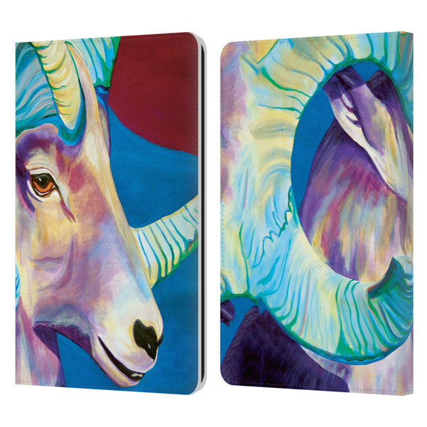 Jody Wright Animals Bighorn Leather Book Wallet Case Cover For Amazon Kindle Paperwhite 1 / 2 / 3