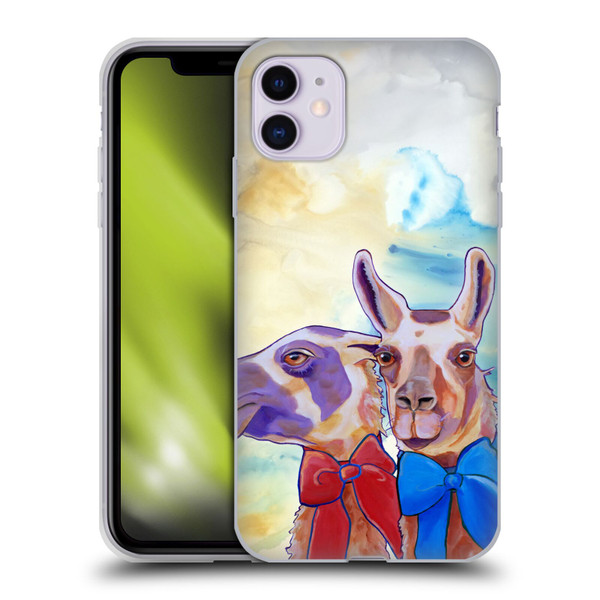 Jody Wright Animals Lovely Llamas Soft Gel Case for Apple iPhone 11