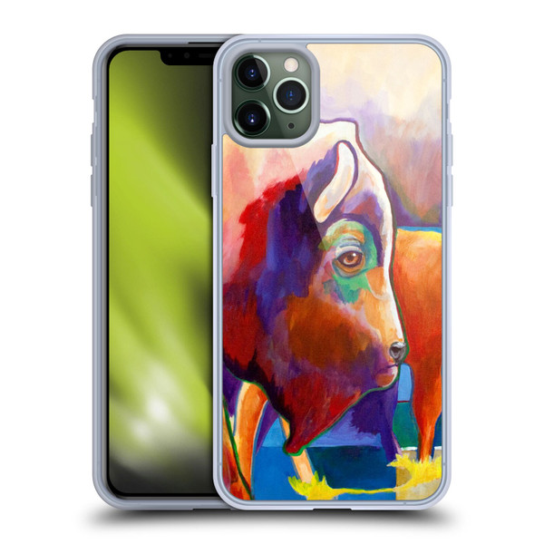 Jody Wright Animals Bison Soft Gel Case for Apple iPhone 11 Pro Max