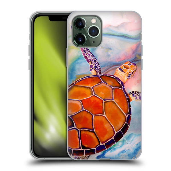 Jody Wright Animals Tranquility Sea Turtle Soft Gel Case for Apple iPhone 11 Pro