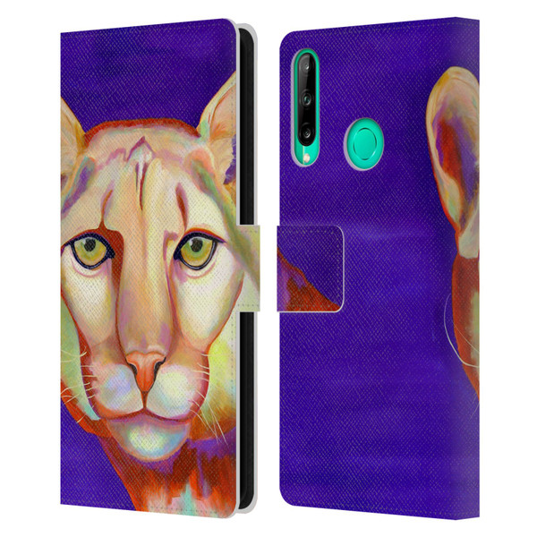 Jody Wright Animals Panther Leather Book Wallet Case Cover For Huawei P40 lite E