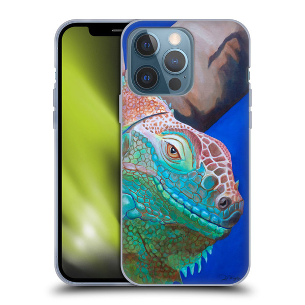 Jody Wright Animals Iguana Attitude Soft Gel Case for Apple iPhone 13 Pro