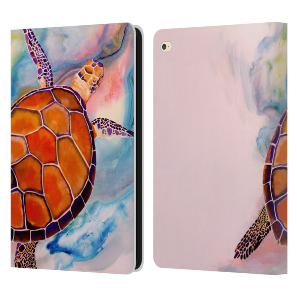 Jody Wright Animals Tranquility Sea Turtle Leather Book Wallet Case Cover For Apple iPad Air 2 (2014)