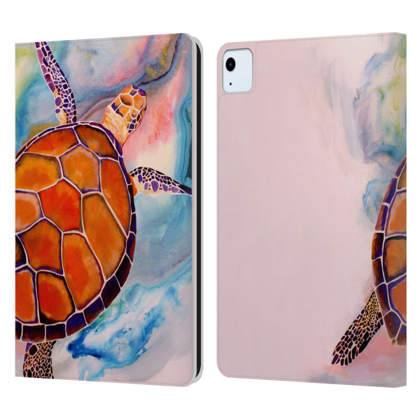 Jody Wright Animals Tranquility Sea Turtle Leather Book Wallet Case Cover For Apple iPad Air 2020 / 2022