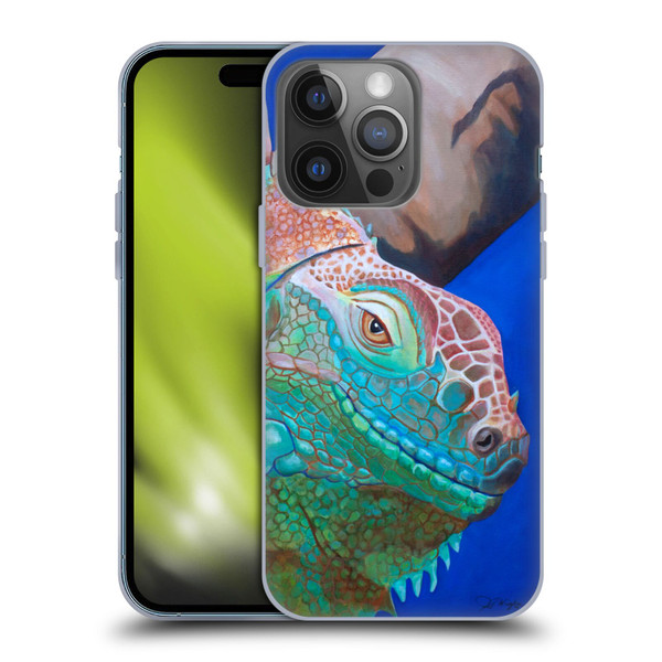 Jody Wright Animals Iguana Attitude Soft Gel Case for Apple iPhone 14 Pro