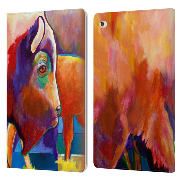 Jody Wright Animals Bison Leather Book Wallet Case Cover For Apple iPad mini 4