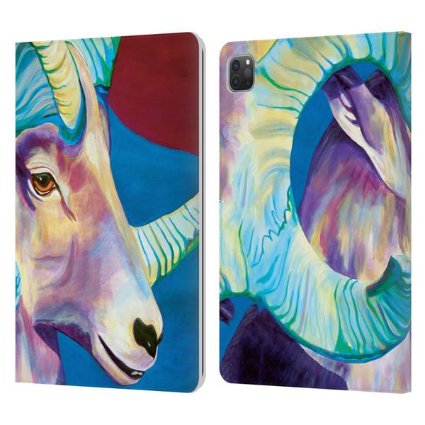 Jody Wright Animals Bighorn Leather Book Wallet Case Cover For Apple iPad Pro 11 2020 / 2021 / 2022