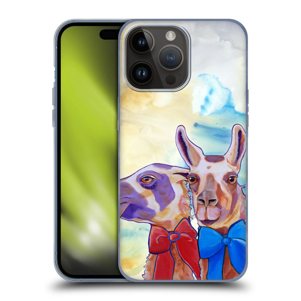 Jody Wright Animals Lovely Llamas Soft Gel Case for Apple iPhone 15 Pro Max