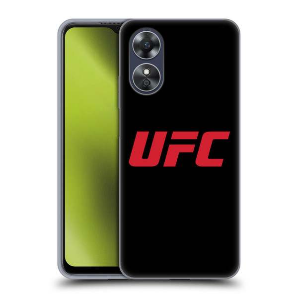 UFC Logo Black Red Soft Gel Case for OPPO A17